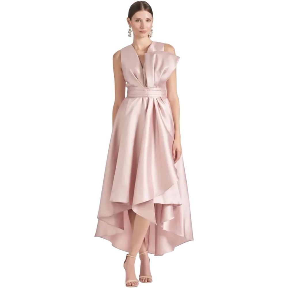 Sachin + Babi Jenna Gown Size 8 in Silver Peony Women’s High Low Dress - Picture 3 of 7